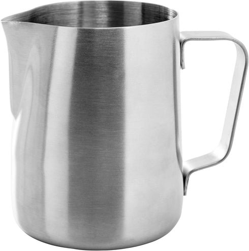 Ozeri Deluxe Milk Frother and 12 oz Frothing Pitcher in Stainless Steel, with Extra Whisk Attachment...