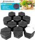 Extra Heavy Duty Pot Feet Risers 12 pack Hexagons & Adhesive Pads - Protect Healthy Plants - Strong Invisible Supports Small Large Flower Planters...