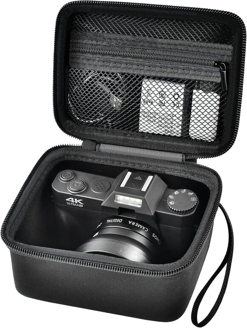 Vlogging Camera Case Compatible with Duluvulu/for TEBNGIHNM/for zheozeig/for Oiadek 4K Digital Cameras for Youtube. Vlog Camera Carrying Storage f...