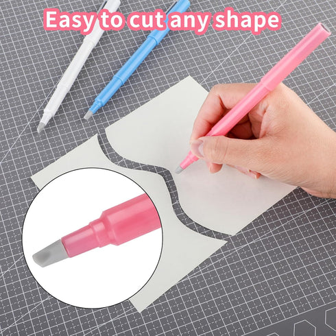 Giantree 3Pcs DIY Diamond Art Painting Parchment Paper Cutter Ceramic To Cut Pen, Craft Art Ceramic Blade Perfectly Painting with Diamonds Tools A...