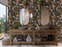 HAOKHOME 93279 Peel and Stick Wallpaper Boho Mushroom Removable Stick on Forest Contact Paper for Bathroom Black/Brown/Green 17.7in x 9.8ft...