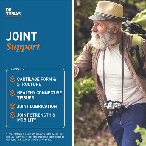 Dr. Tobias Joint Support Supplement with Glucosamine Chondroitin MSM, Supports Joint Health, Function & Flexibility, Extra Strength Joint Suppleme...