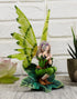 Ebros Mythical Goddess Green Earth Pixie Dust Fairy Blowing Crystal Bubble Statue 6" Tall Whimsical Tribal Gaia Faerie Fantasy Sculpture...