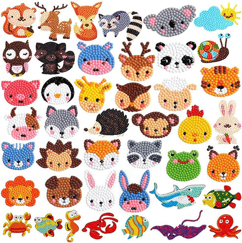 Labeol Diamond Art Kits for Kids Boys and Girls Ages 6-8-10-12 Easy to DIY Creative Diamond Art Sticker Craft by Numbers Kits for Kids and Adult B...