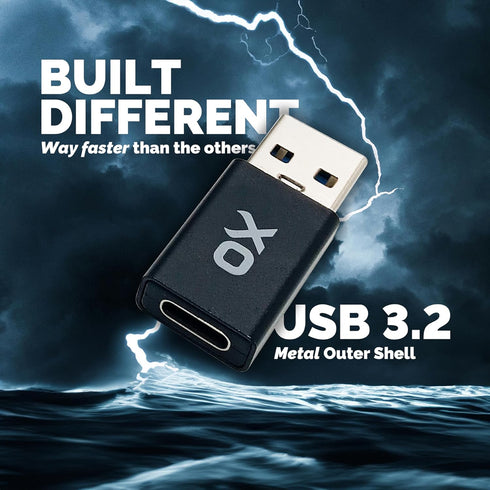 USB to USB C Adapter: Small but Mighty! High-Speed Type-c to USB Adapter. Gen 3.2 USB C to USB A Adapter for Charging & Data Transfer (Black, USB-...