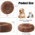 Calming Dog Bed, Dog Beds for Small Melium Dogs, Fluffy Donut Dog & Cat Bed Washable, Round Anti Anxiety Dog Bed, Small Dog Bed with Non-Slip Bott...
