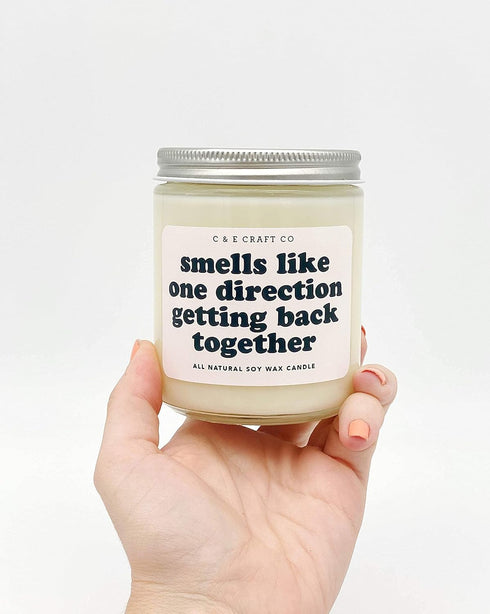 C&E Craft Smells Like One Direction Getting Back Together Scented Candle - Flannel Pine All Natural Soy Wax Candle - Delightful Intense Fragrance ...
