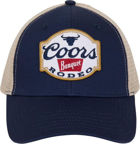 Coors Banquet Rodeo Logo Navy Colorway Adjustable Trucker Hat...