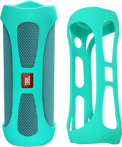 Silicone Cover Skin for JBL Flip 4 Waterproof Portable Bluetooth Speaker, by Alltravel, Portable Full Protection Solution, Customized Skin with Co...