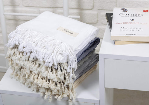 Bersuse 100% Cotton Ventura Premium Turkish Towel Beach Towel Bath Towel - Soft, Absorbent, Quick-Dry Peshtemal for Bath & Beach Towels- 37x70 Inc...