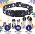 Athbavid Floral Dog Collar, Flower Print Dog Collars with Cute Charm, Adjustable Dog Collars for Small Medium Large Dogs,Pet Girl Boy,Running Walk...