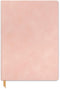 DesignWorks Ink Vegan Suede Flexible Cloth Journal Notebook with 192 Lined Pages and Ribbon Bookmark for Work, Writing, Journaling - 5.75" x 8" Du...