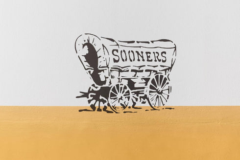 Ok Lahoma Soo ners Custom Stencil, Reusable & Sturdy, 11" x 8.5", Ideal for Fan Art, Crafts & Decorations...