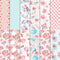 VIVIQUEN 24 Sheets Girl's Pink Tea Forum Double-Sided Scrapbook Paper 30x30cm Flower Craft Paper Folded Flat for DIY Decorative Background Card Ma...