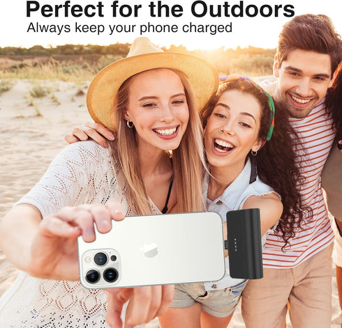Portable Charger for iPhone,5000mAh Ultra-Compact Fast Power Bank Compatible with iPhone 6/7/8/SE/11/XR/12/12 Pro Max/13/13 Pro Max/14/14 Pro Max/...