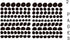 Hand Drawn Circle Dots Wall Decals Peel and Stick for Kids, Baby Bedroom Nursery and Living Room. 144 pcs Vinyl Wall Stickers Decor (Black)...