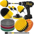Holikme 11 Piece Drill Brush Attachment Set Scouring Pads Power Scrubber Brush Scrub Pads for Bathroom Surfaces, Floor, Tub, Shower, Grout, Tile, ...