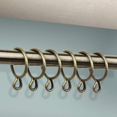 Rod Desyne 1-3/8 inch Curtain Rings, Antique Brass...