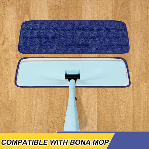 3 Pack Microfiber Spray Mop Replacement Heads for Wet/Dry Mops Reusable Replacement Refills Fits for Bona Hardwood Floor Replacement Cleaning Head...