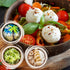 4 Handcrafted Wooden Bowls for Food Coconut Bowl Set with Spoons & Anti-Tip Coconut Rings perfect for Smoothie Bowls, Yogurt or Cereals...