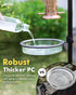 iBorn PC Plastic Bird Water Dish,Bird Bath Bowl Repalcement for Small Bird,Bird Feeder Station Tray Accessories 17.2cm?2 Pack?...