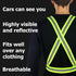 Safety Straps Reflective Vest for Running Hi Vis Suspenders Reflective for Men Women Safety Vests Strap Fully Adjustable...