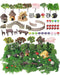 58 Pieces Miniature Garden Set, Fairy House Diorama Accessories Mini Figurines Micro Landscape Ornaments Mixed Model Trees for DIY Garden Decor Su...