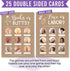 Hadley Designs Hilarious Baby Shower Games Set – 25 Double-Sided Cards for 25 Guests, Love or Labor and Boobs or Butts, Baby Shower Games Funny, G...