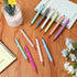 11 Pcs Fancy Pens for Women Glitter Pretty Cute Pens Sparkly Retractable Pens Black Ink Medium Point 1.0 mm Cool Journaling Pens for Women Girls(S...