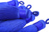 KONMAY 10pcs 3.4''(8.5cm) Handmade Imitation Silk Tassels with Hanging Loop for Jewelry Making (Royal Blue)...