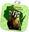 3D Rose Wisconsin Badger State Pot Holder, 8" x 8"...