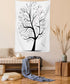 Lunarable Mathematics Room Tapestry King Size, Math Tree Branches Complex Formulas Solution Knowledge Print, Wall Hanging Bedspread Bed Cover Wall...