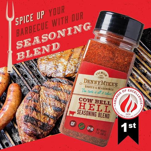 Premium Barbeque Rub Meat Seasoning Mix | Award Winning Dry Rub For BBQ Smoking Grilling Gluten-Free Grilling | Spice Smoke Seasoning- DennyMike's...
