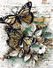 BOMUVI Paint by Numbers for Adults Beginner Paint by Numbers for Adults Butterfly DIY Paint by Number Kits Acrylic Painting Butterfly Paint by Num...