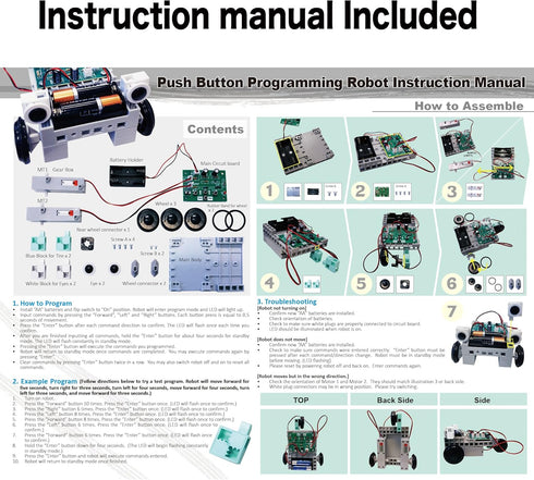 Push Button Programming Robot: A Beginner-Friendly Tool to Develop Coding, Robotics, Problem-Solving, and Critical Thinking Skills for Students in...