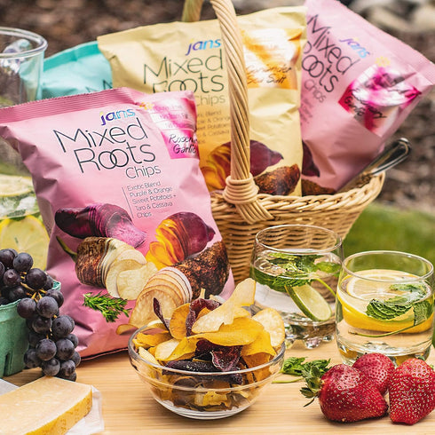Mixed Roots Chips - All Natural Vegetable Chips (Coriander Sea Salt, 2.8 oz) | Trans Fat & Cholesterol Free | Gluten Free & Non-GMO | No Preservat...
