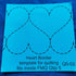 HONEYSEW Heart Border Template for Quilting Fits Inside Free Motion Quilting Grip 5...