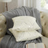 GIGIZAZA Decorative Couch Pillow Covers 24 x24,White Thick Cushion Pillows Covers,Sofa Square Accent Pillows Set of 2...