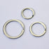 Flat Key Rings Key Chain Metal Split Ring 30pcs (Round 3/4 Inch, 1 Inch and 1.25 Inch Diameter), for Home Car Keys Organization, Nickel Plated Sil...