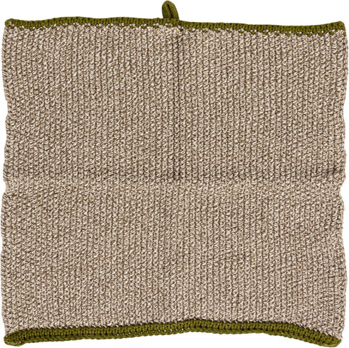 Creative Co-Op Square Cotton Knit (Set of 2) Dish Cloth, Multi (DF3785)...