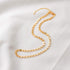 MEVECCO Dainty Evil Eye Protection Necklace,14K Gold Plated Cute Delicate Handmade Tiny Bead Necklace for Women...