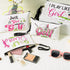R HORSE 9Pcs Golf Makeup Bag Gifts for Women Girls, Ladies Golf Cosmetic Bags Golf Accessories Canvas Toiletry Bag Makeup Pouch Organizer Women Go...