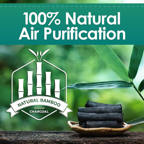 AIRJOI Bamboo Charcoal Air Purifying Bag (Single Unit), Activated Charcoal Odor Absorber, Natural Air Freshener Removes Odor and Moisture, Odor El...