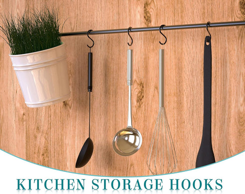 Sratte Mini S Hook for Hanging 1 Inch Metal Hanging Hooks S Shaped Iron Wire Hook Hanger Mini Ornament Storage Hooks for Irish Day Decor Hanging P...