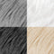 4 Pieces Faux Fox Fur Square Fabric Shaggy Fur Patches Fabric Cuts Chair Cover Seat Cushion Pad for DIY Craft(Khaki, White, Black, Gray)...