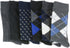 Alpine Swiss Mens Dress Socks 6 Pair Crew Sock Cotton Dress Socks for Men Solid Ribbed Argyle Pattern Multicolor Fun Designs...