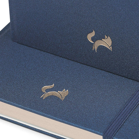 Jumping Fox Design Premium A5 Hardcover Dotted Journal Notebook, Medium 5.6 x 8.4 inches, 120gsm Thick Paper, Numbered Pages, Inner Pocket, Unique...