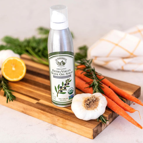 La Tourangelle Extra Virgin Olive Oil Spray, Cold-Pressed Extra Virgin, All-Natural, Artisanal, Great for Cooking, Sauteing, Grilling, and Dressin...