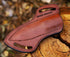 Leather Knife Sheath For Belt, Slanted Pancake Sheath, Tooled Leather Sheath, Beautiful Cow Boy 4 to 6 inches Skinner Knife Leather Cover 100% Rea...