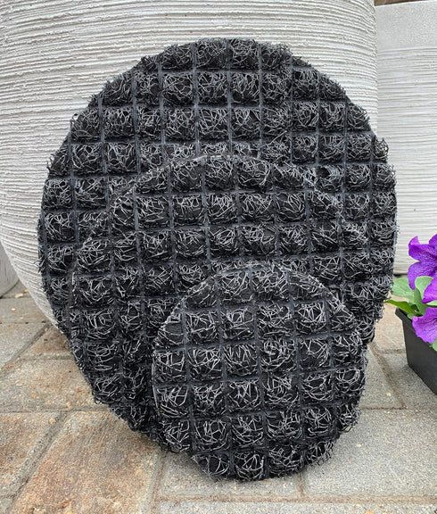 9” 2-Pack 3D Mesh Drainage Discs - Perfect for Indoor/Outdoor Potted Plants | Container Gardening | Plant Pot Liner Minimize Root Rot | Made in Th...